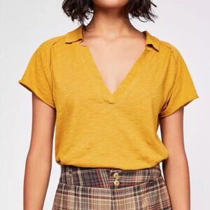 Free People We The Free Pop Your Collar Tee